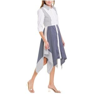 NWT Gracia Handkerchief-Hem Midi Dress - size L